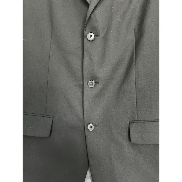 OSCAR DE LA RENTA Mens Wool Cashmere Black Blazer Suit Coat‎  Sports Jacket 42L - Picture 3 of 9